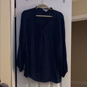 Counterparts Relaxed Blue 3/4 Sleeve Blouse